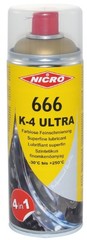 NICRO 666 K4 ultra, nemastný mazací sprej - 400 ml